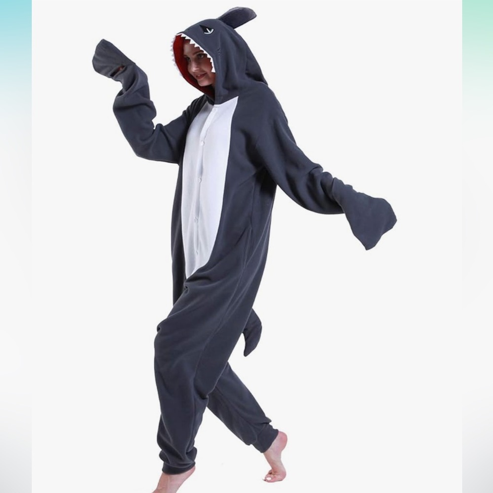 Shark One Piece Costume - Gray